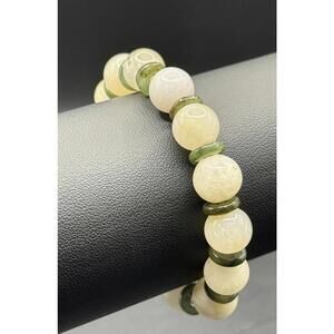 Natural Jade Stretch Bracelet
